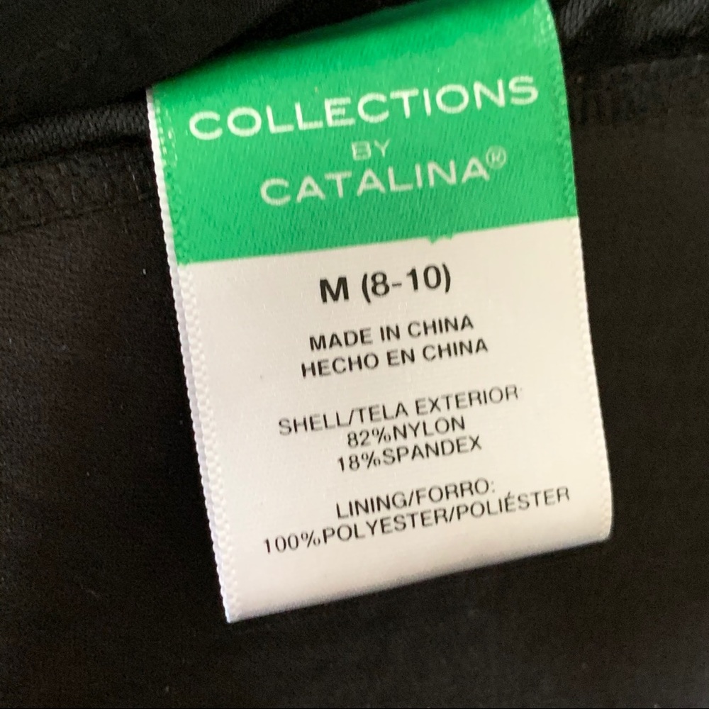 Collection By Catalina Black Swim Halter Top 8-10 - Picture 2 of 5